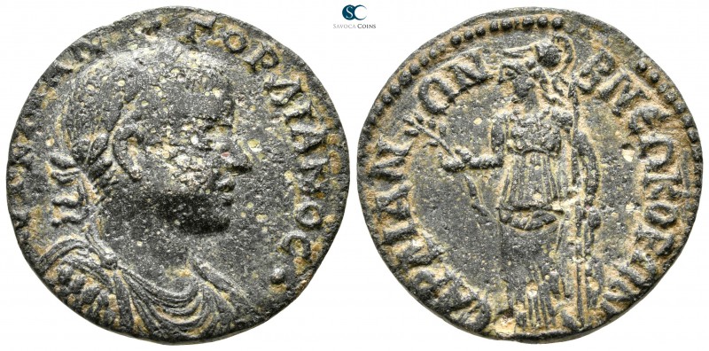 Lydia. Sardeis . Gordian III. AD 238-244. 
Bronze Æ

24 mm., 6,77 g.



v...