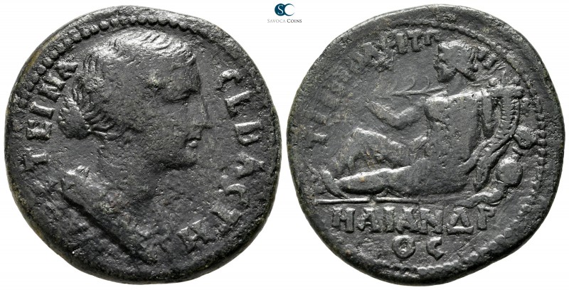 Lydia. Tripolis. Faustina II AD 147-175. 
Bronze Æ

31 mm., 12,39 g.



v...