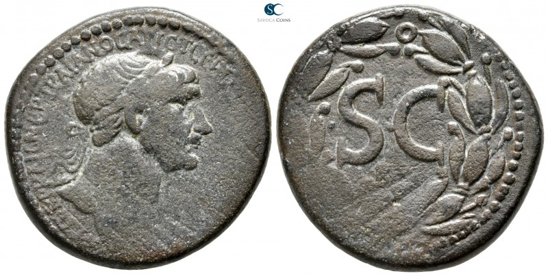 Seleucis and Pieria. Antioch. Trajan AD 98-117. 
Bronze Æ

27 mm., 14,60 g.
...