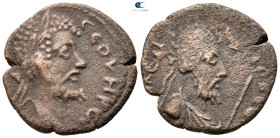 Mesopotamia. Edessa. Septimius Severus, with Abgar VIII AD 193-211. Bronze Æ