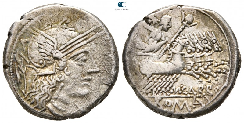 Cn. Carbo 121 BC. Rome
Denarius AR

18 mm., 3,89 g.



very fine
