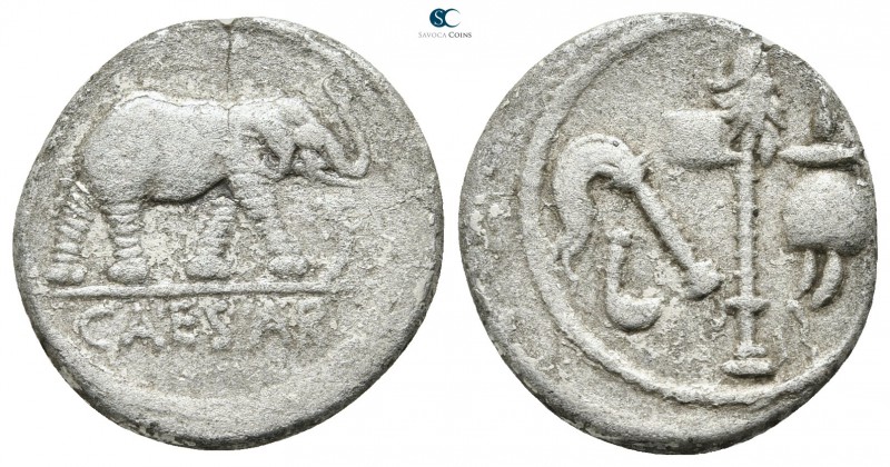 Julius Caesar 49-48 BC. Rome
Denarius AR

19 mm., 2,87 g.



very fine