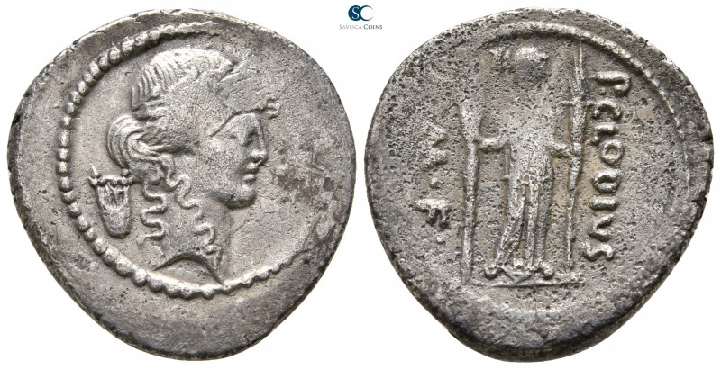 P. Clodius M.f. Turrinus 42 BC. Rome
Denarius AR

21 mm., 3,64 g.



very...