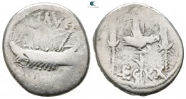 Marc Antony 32-31 BC. Military mint moving with Marc Antony. Denarius AR
