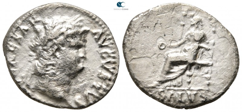 Nero AD 54-68. Rome
Denarius AR

19 mm., 3,01 g.



fine