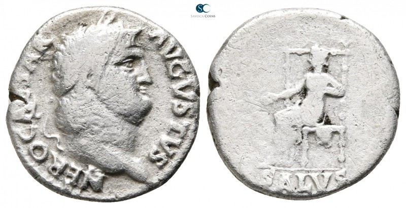 Nero AD 54-68. Rome
Denarius AR

18 mm., 3,22 g.



fine