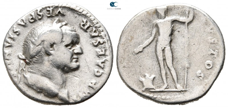 Vespasian AD 69-79. Rome
Denarius AR

17 mm., 3,21 g.



nearly very fine