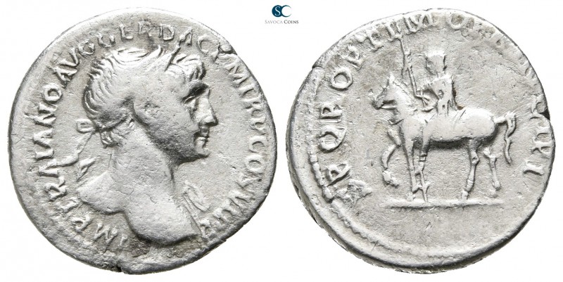 Trajan AD 98-117. Rome
Denarius AR

20 mm., 2,95 g.



very fine