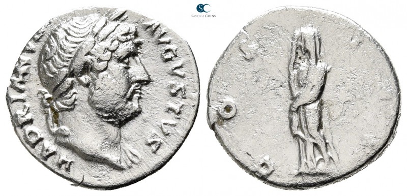 Hadrian AD 117-138. Rome
Denarius AR

18 mm., 3,10 g.



very fine