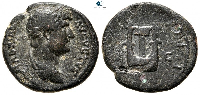 Hadrian AD 117-138. Rome
Semis Æ

19 mm., 3,23 g.



very fine
