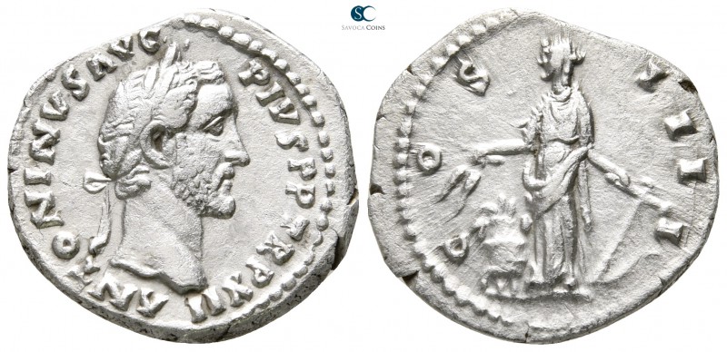 Antoninus Pius AD 138-161. Rome
Denarius AR

19 mm., 3,20 g.



very fine