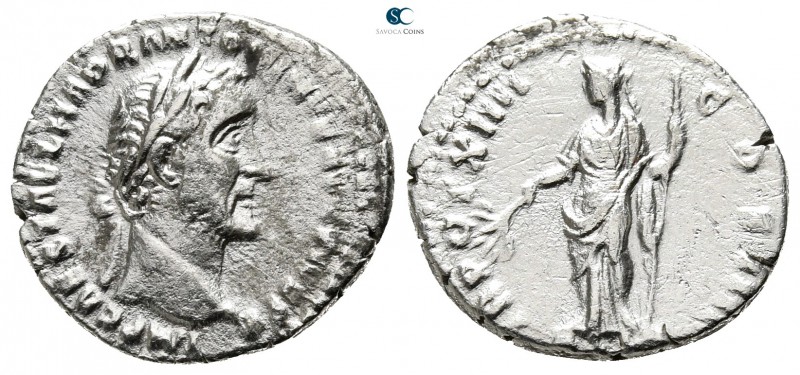 Antoninus Pius AD 138-161. Rome
Denarius AR

19 mm., 3,02 g.



very fine