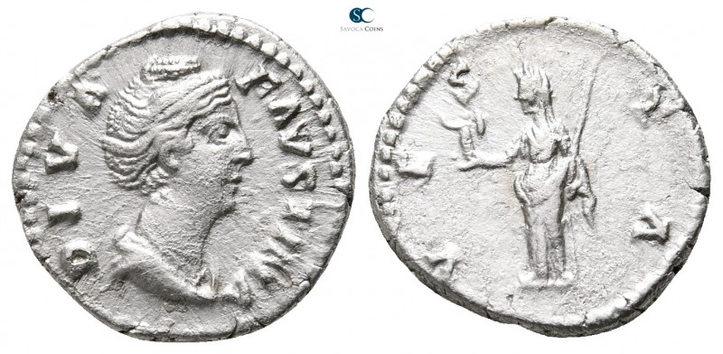 Diva Faustina I AD 140-141. Rome
Denarius AR

18 mm., 2,99 g.



very fin...