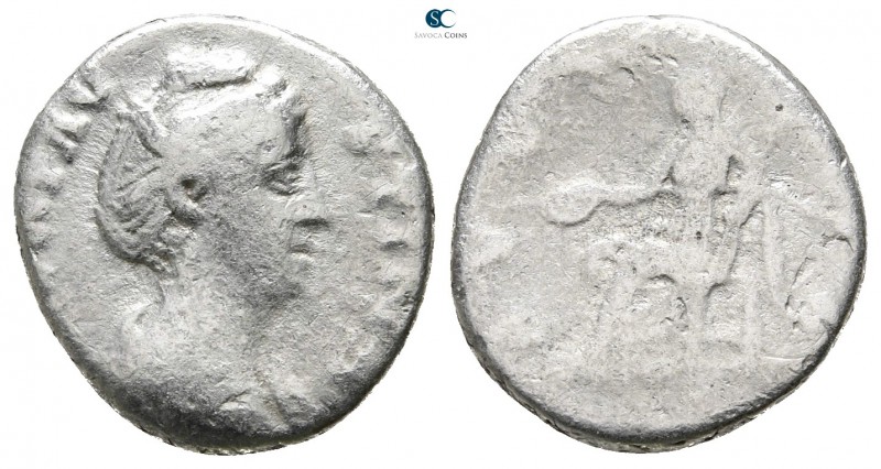 Diva Faustina I AD 140-141. Rome
Denarius AR

17 mm., 2,77 g.



fine