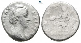 Diva Faustina I AD 140-141. Rome. Denarius AR