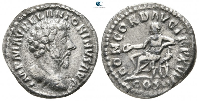 Marcus Aurelius AD 161-180. Rome
Denarius AR

18 mm., 2,91 g.



very fin...