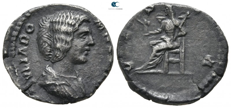Julia Domna AD 193-217. Rome
Denarius AR

18 mm., 2,73 g.



very fine