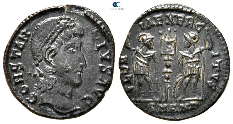 Constantius II AD 337-361. Antioch
Follis Æ

15 mm., 1,42 g.



very fine...