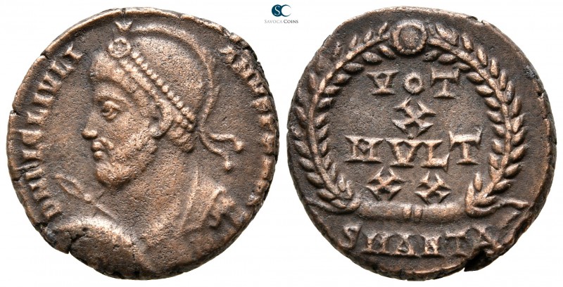 Julian II AD 360-363. Antioch
Follis Æ

18 mm., 4,01 g.



very fine