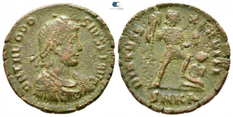Theodosius I. AD 379-395. Cyzicus
Follis Æ

23 mm., 4,58 g.



nearly ver...