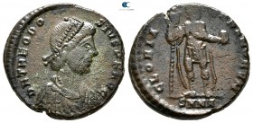 Theodosius I. AD 379-395. Nicomedia. Follis Æ