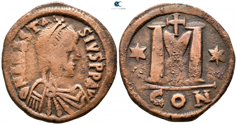 Anastasius I AD 491-518. Constantinople
Follis Æ

34 mm., 16,96 g.



nea...