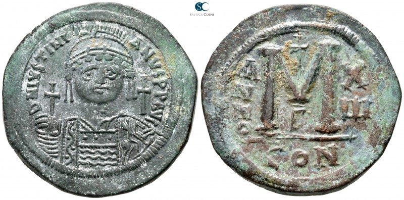 Justinian I. AD 527-565. Constantinople
Follis Æ

39 mm., 24,02 g.



ver...