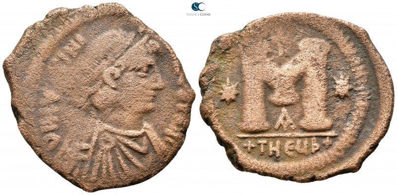 Justinian I. AD 527-565. Theoupolis (Antioch)
Follis Æ

31 mm., 10,85 g.

...