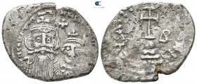 Constans II. AD 641-668. Constantinople. Hexagram AR