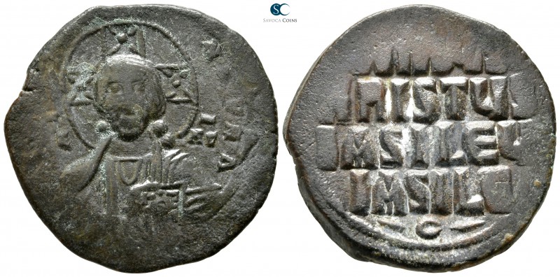 Attributed to Basil II and Constantine VIII AD 976-1028. Constantinople
Follis ...