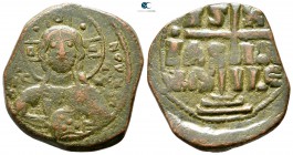 Attributed to Romanus III AD 1030-1040. Constantinople. Follis Æ