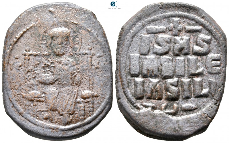 Attributed to Constantinus IX AD 1050-1060. Constantinople
Follis Æ

32 mm., ...