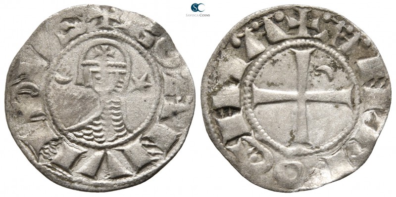 Bohémond III AD 1163-1201. Antioch
Denier AR

18 mm., 0,87 g.



very fin...