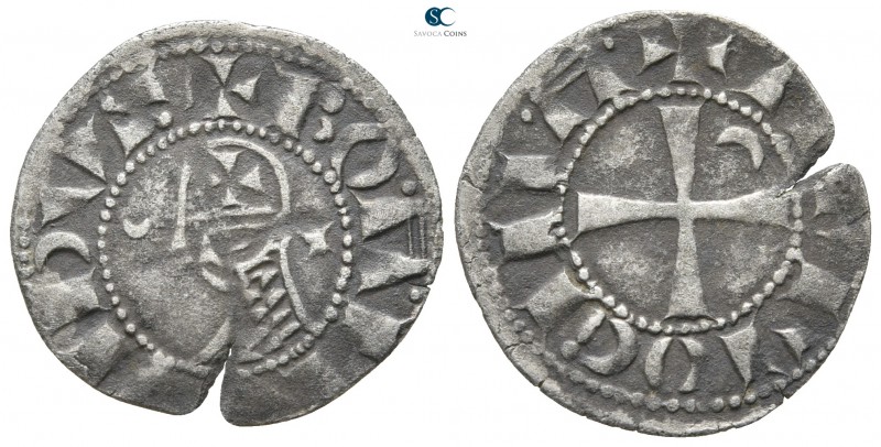 Bohémond III AD 1163-1201. Antioch
Denier AR

18 mm., 0,68 g.



very fin...