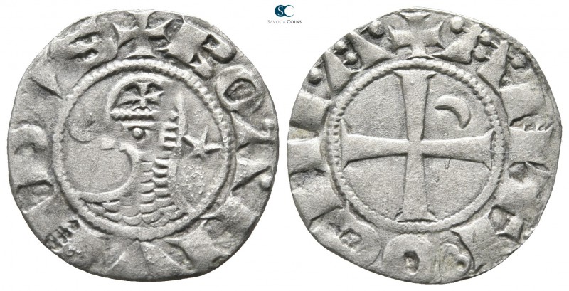 Bohémond III AD 1163-1201. Antioch
Denier AR

17 mm., 0,66 g.



very fin...
