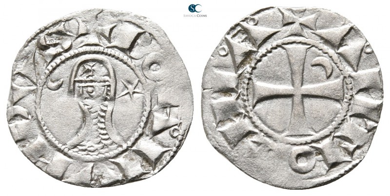 Bohémond III AD 1163-1201. Antioch
Denier AR

18 mm., ,90 g.



very fine...