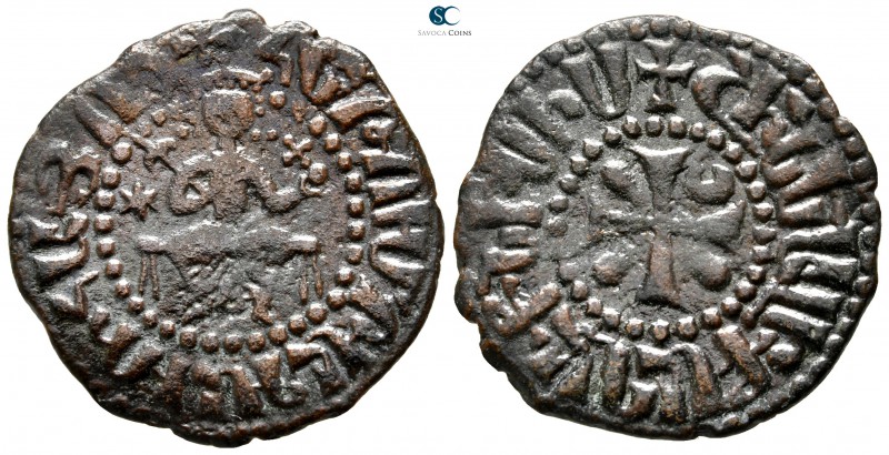 Levon III AD 1301-1307. Sis mint
Kardez Æ

24 mm., 4,05 g.



very fine