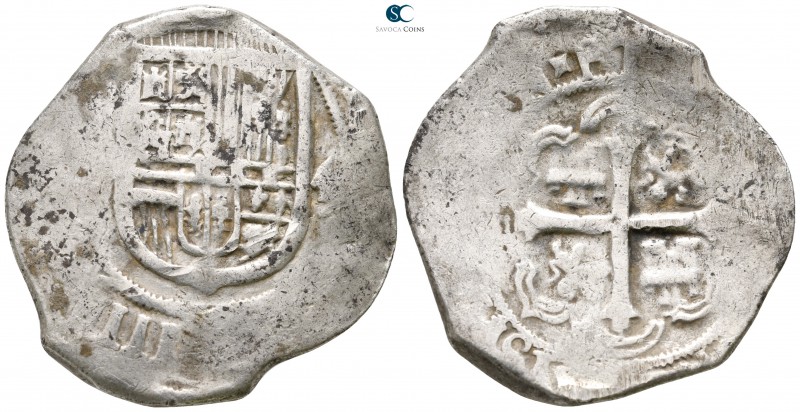 Spain. possibly Reino de España. Felipe II el Prudente AD 1556-1598.
4 Reales A...
