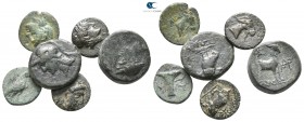 Lot of ca. 6 greek bronze coins / SOLD AS SEEN, NO RETURN!<br><br>very fine<br><br>