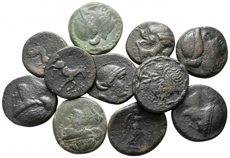 Lot of ca. 11 greek bronze coins / SOLD AS SEEN, NO RETURN!

very fine
