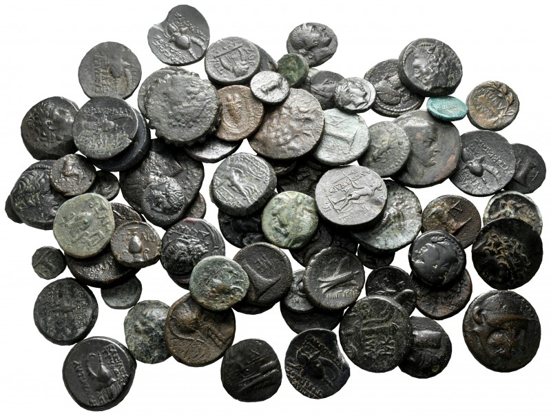 Lot of ca. 75 greek bronze coins / SOLD AS SEEN, NO RETURN!

very fine