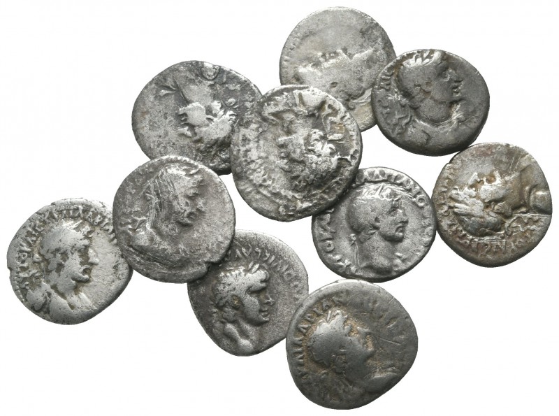 Lot of ca. 10 roman provincial silver coins / SOLD AS SEEN, NO RETURN!

very f...