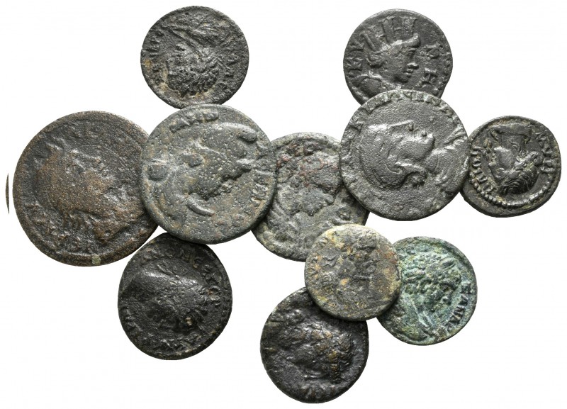 Lot of ca. 11 roman provincial bronze coins / SOLD AS SEEN, NO RETURN!

very f...