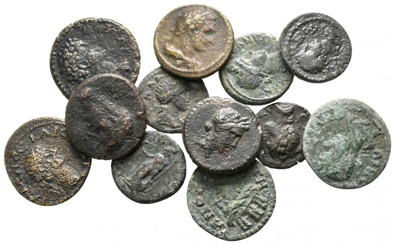 Lot of ca. 12 roman provincial bronze coins / SOLD AS SEEN, NO RETURN!

very f...