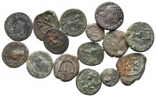 Lot of ca. 15 late roman bronze coins / SOLD AS SEEN, NO RETURN!<br><br>very fine<br><br>