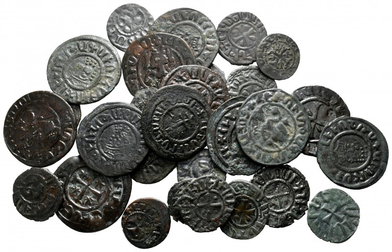 Lot of ca. 29 medieval bronze coins / SOLD AS SEEN, NO RETURN!

very fine