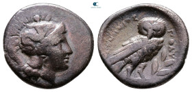 Calabria. Tarentum circa 280-272 BC. Drachm AR