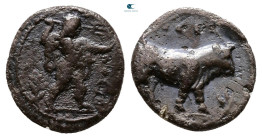 Lucania. Poseidonia circa 410-350 BC. Diobol AR