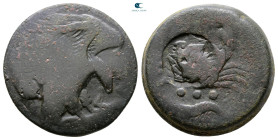 Sicily. Akragas circa 405-392 BC. Tetras Æ