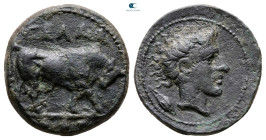 Sicily. Gela circa 420-405 BC. Tetras Æ